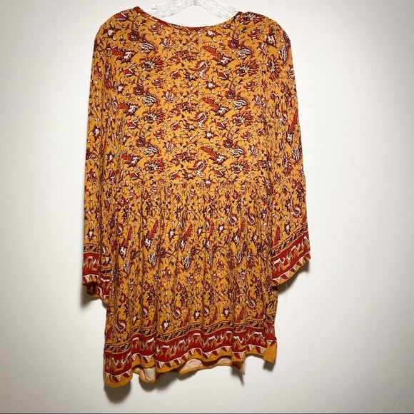 Audrey 3 +1 Dress Womens Size Small Boho Hippie Autumn Flowy - Picture 2 of 8